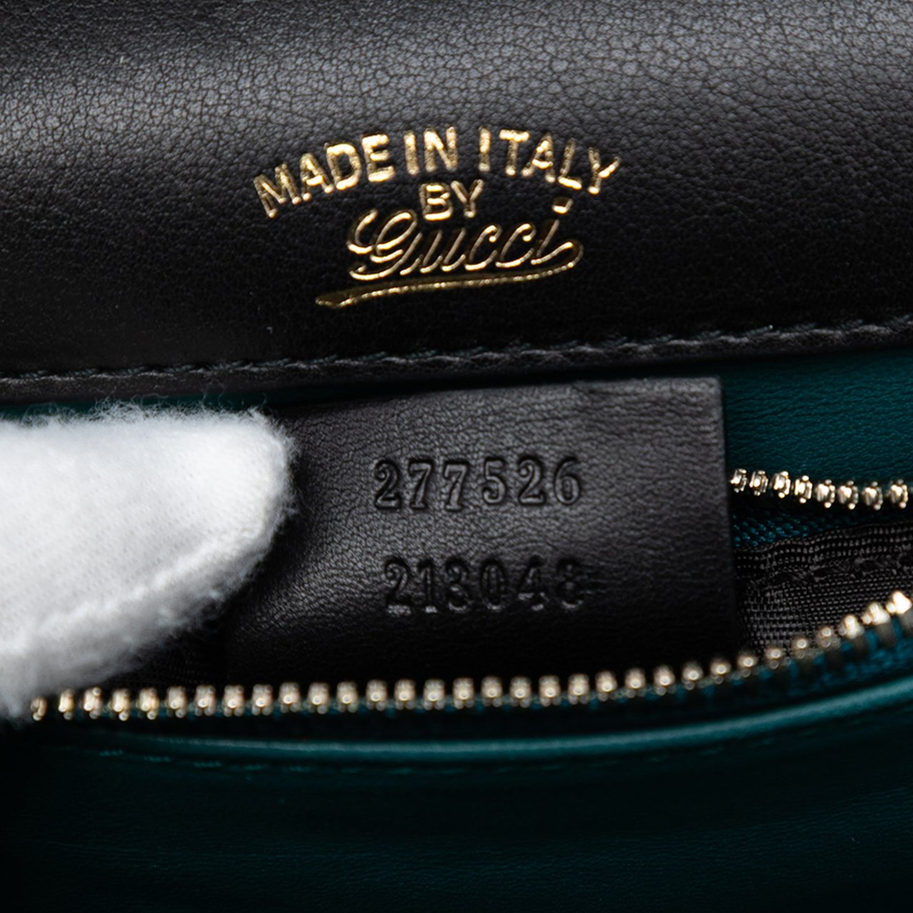 Gucci Nubuck 1973 Flap Handbag Zwart