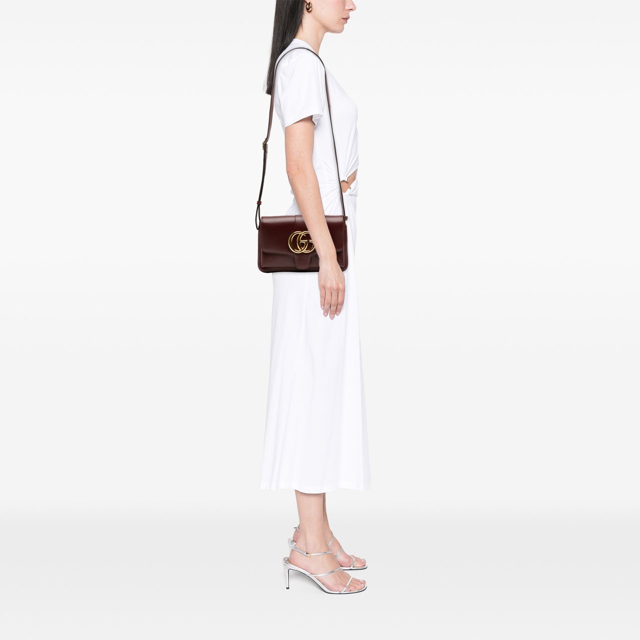 Gucci Small Leather Arli Crossbody Rood