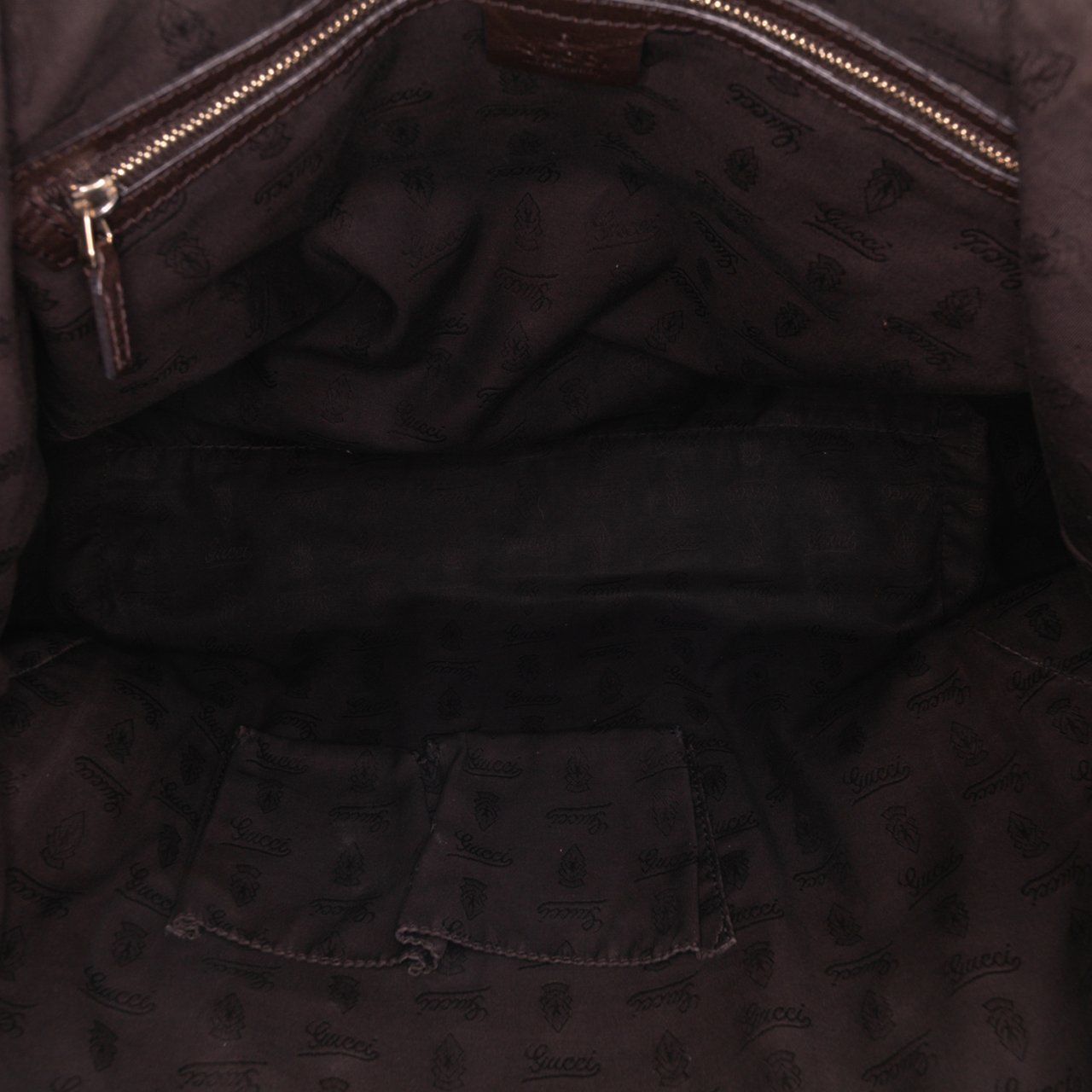 Gucci GG Canvas Charm Satchel Bruin