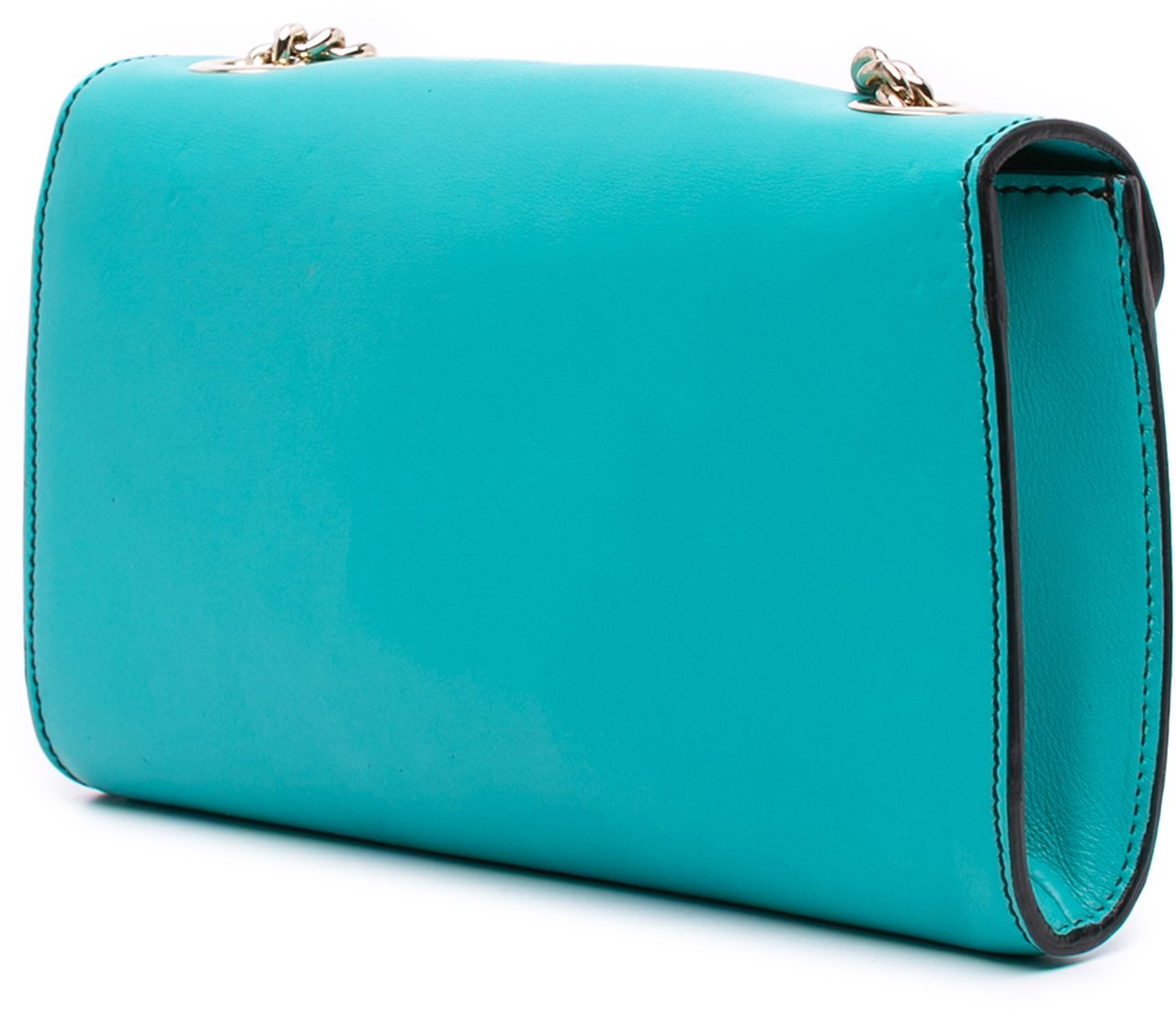 Gucci Small Leather Emily Crossbody Blauw