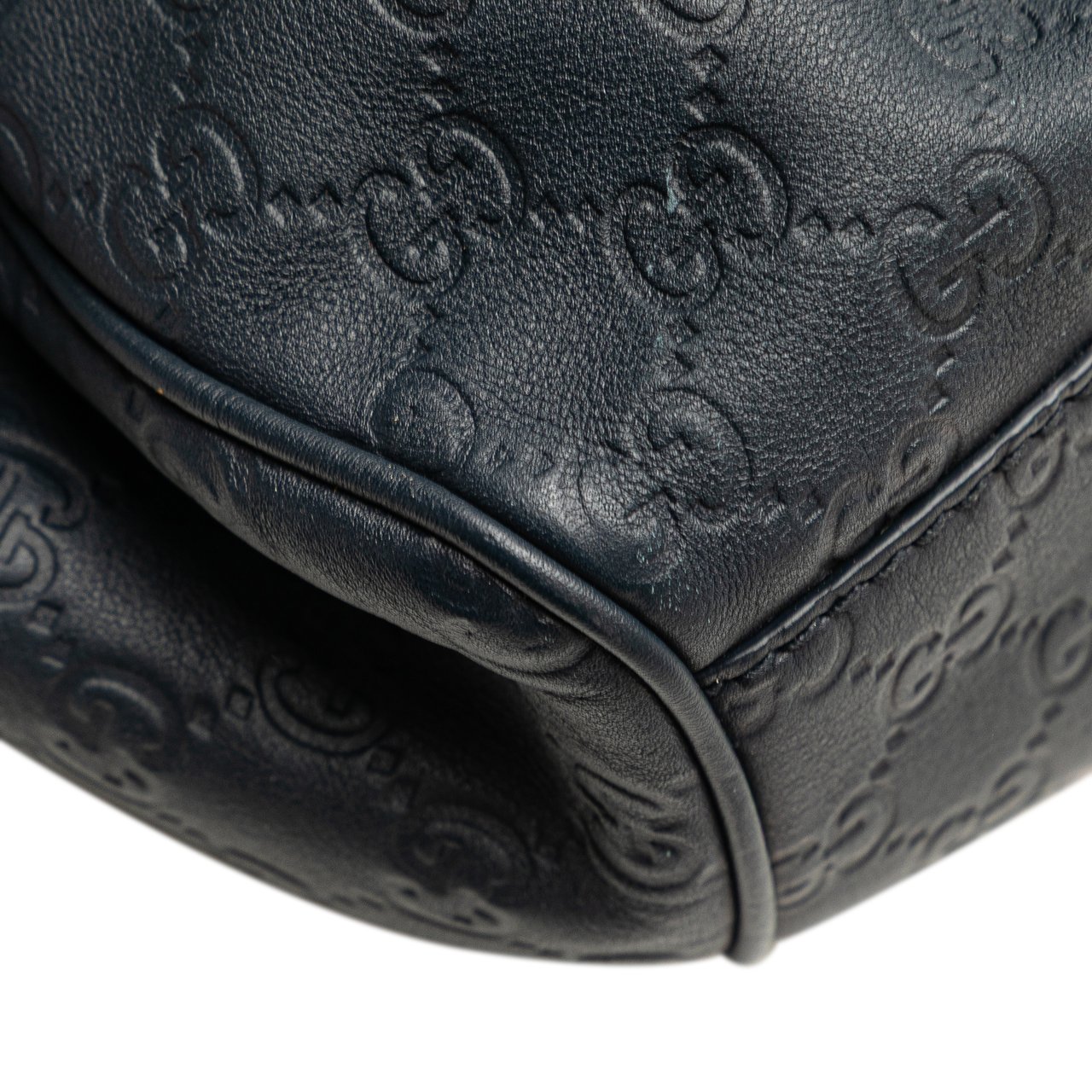Gucci Medium Guccissima Sukey Tote Blauw
