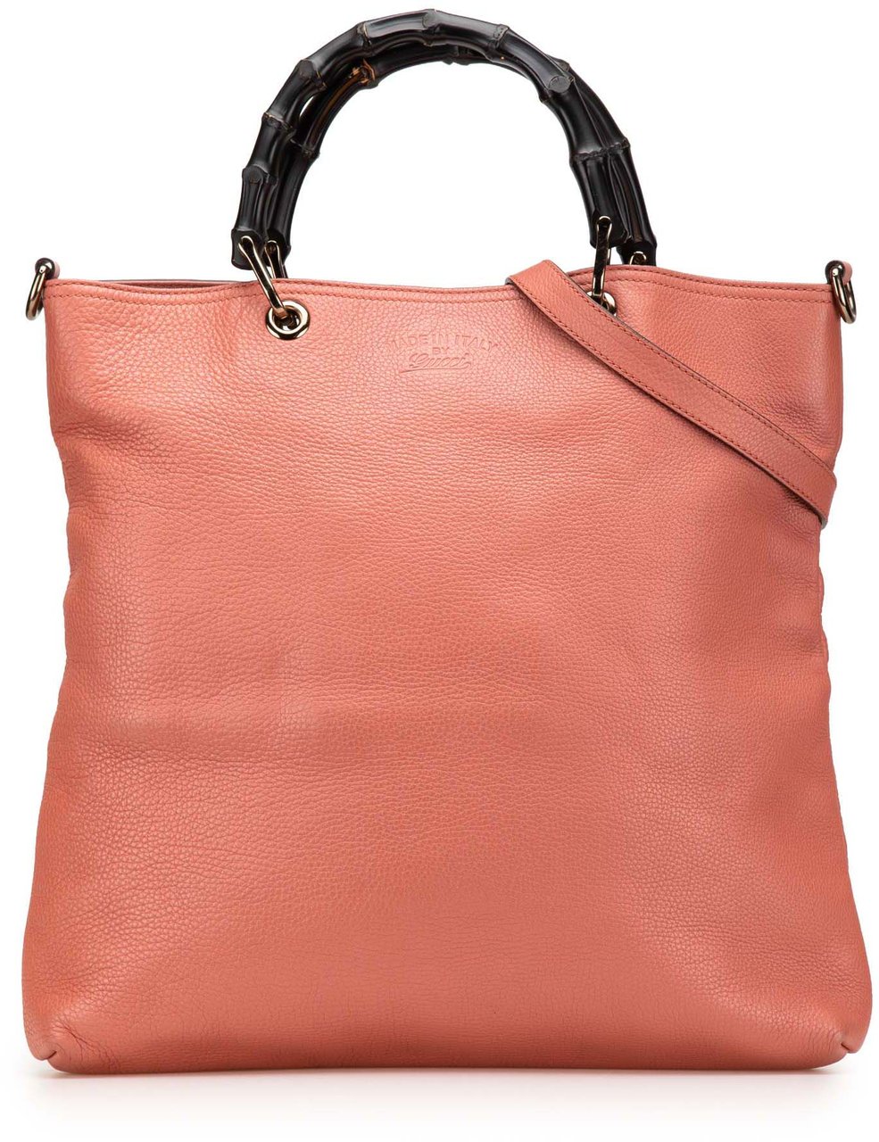 Gucci Leather Bamboo Satchel Roze