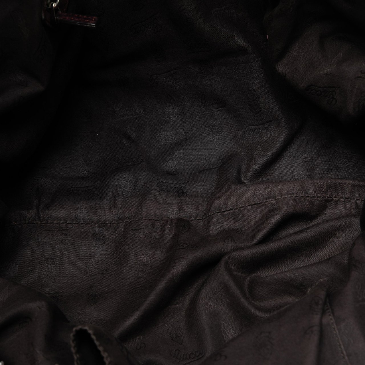 Gucci Medium GG Canvas Bamboo Bar Tote Bruin