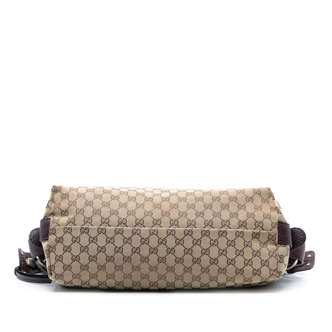 Gucci Medium GG Canvas Bamboo Bar Tote Bruin