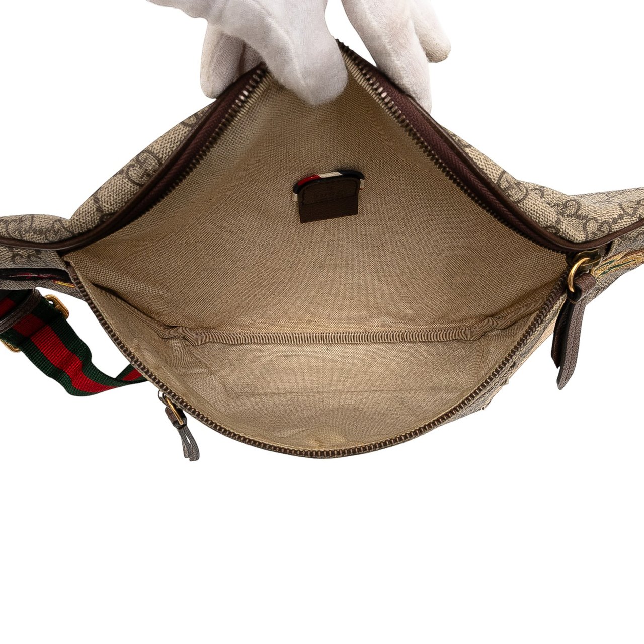 Gucci GG Supreme Courrier Belt Bag Bruin