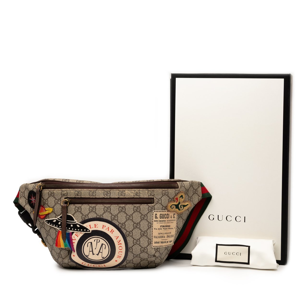 Gucci GG Supreme Courrier Belt Bag Bruin