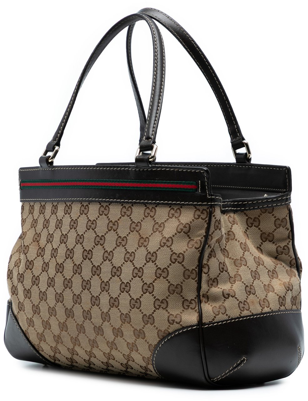 Gucci GG Canvas Mayfair Tote Bruin