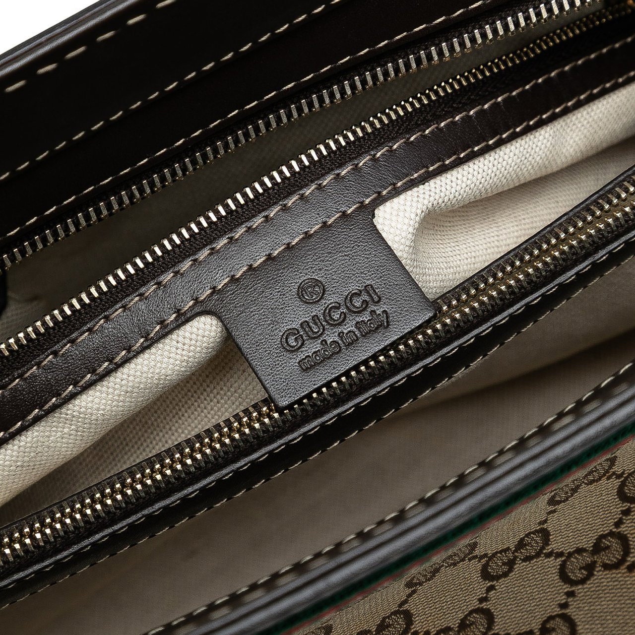 Gucci GG Canvas Mayfair Tote Bruin