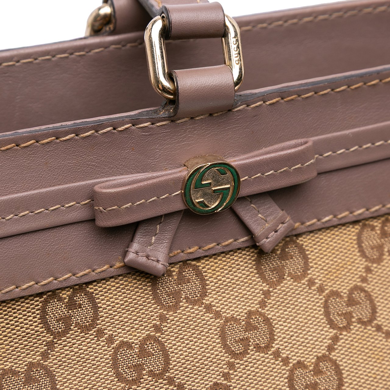 Gucci GG Canvas Mayfair Tote Bruin