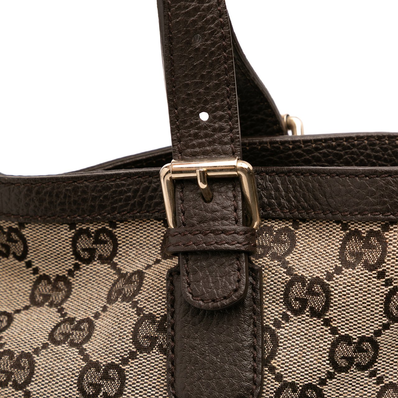 Gucci GG Canvas Satchel Bruin