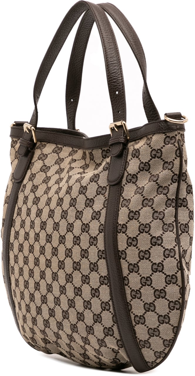 Gucci GG Canvas Satchel Bruin