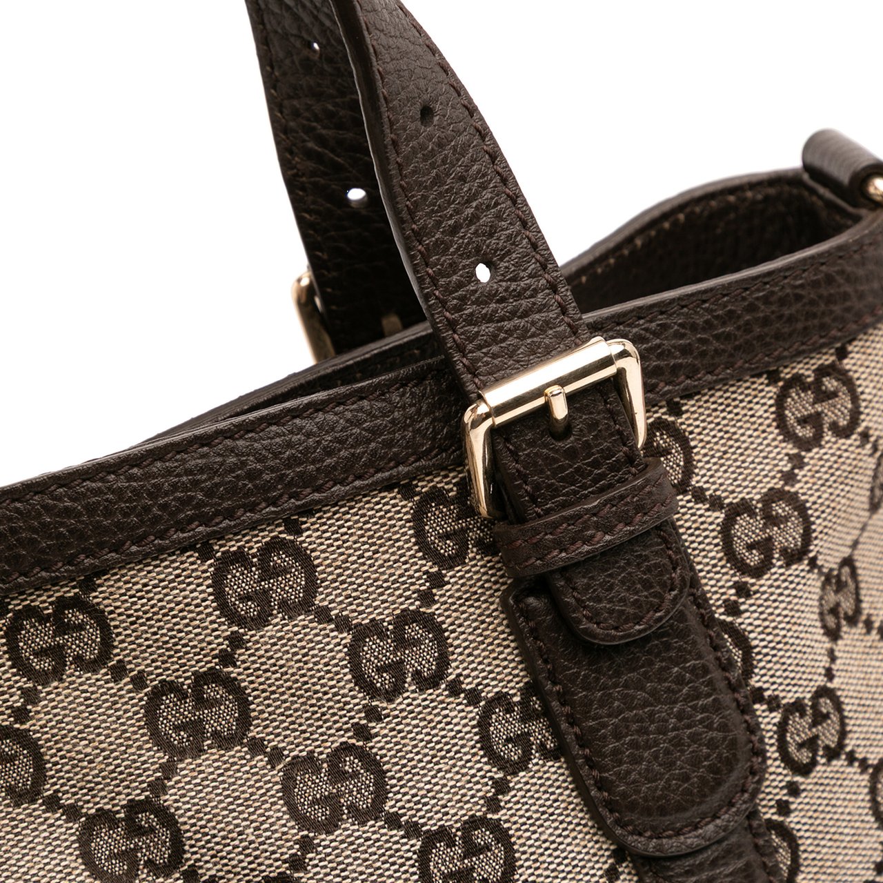 Gucci GG Canvas Satchel Bruin
