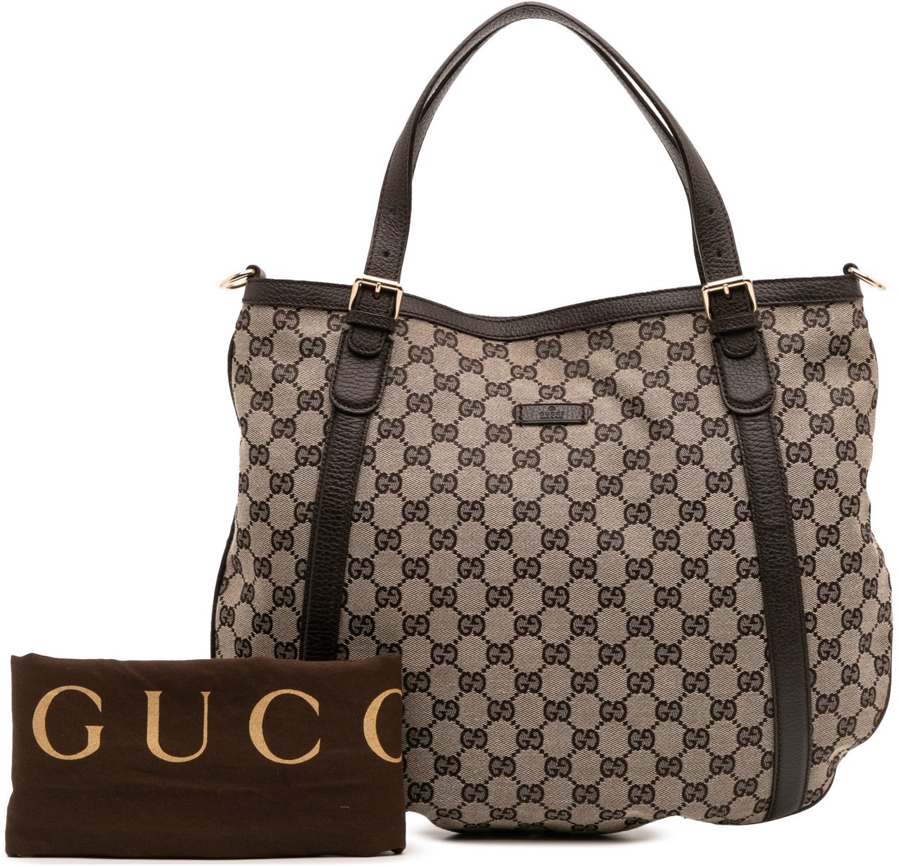 Gucci GG Canvas Satchel Bruin