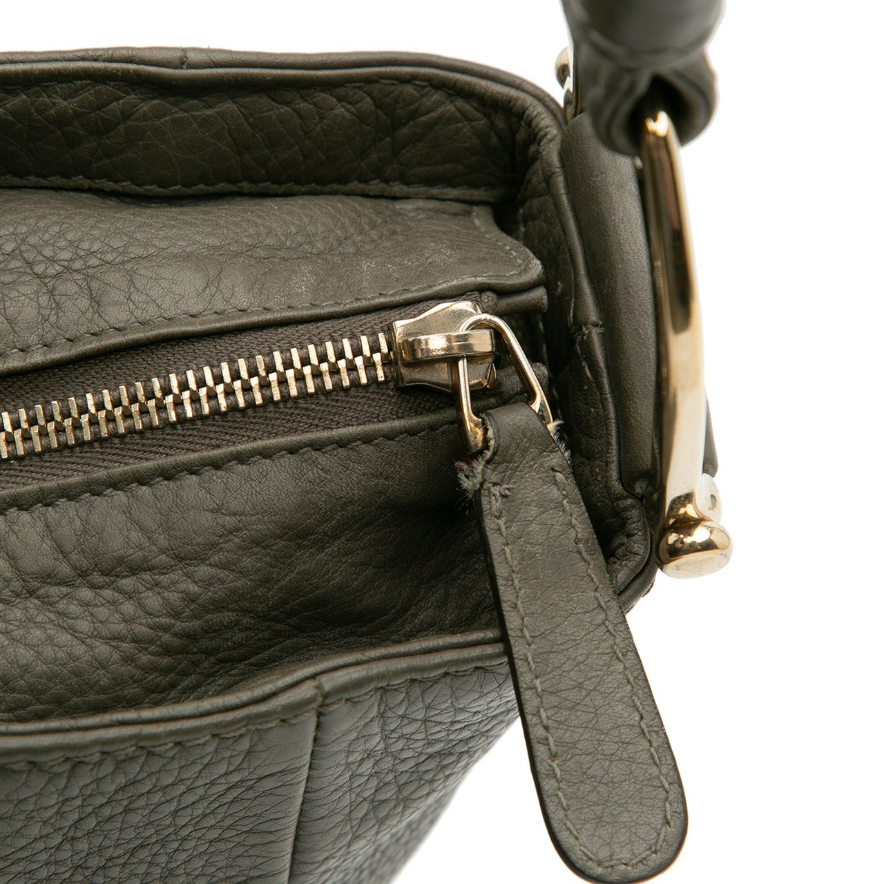 Gucci Leather Greenwich Hobo Grijs