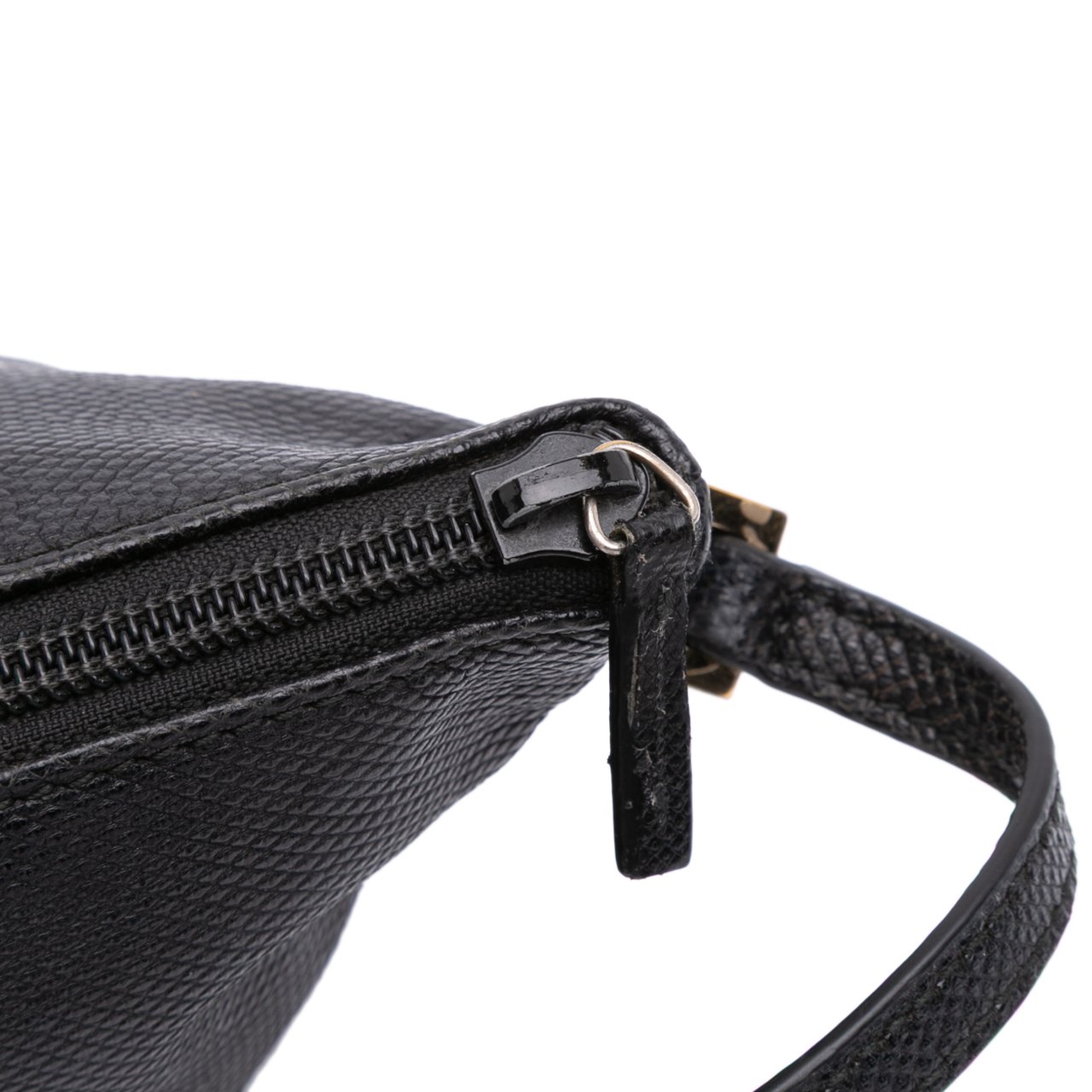 Gucci Lizard Embossed Calfskin Boat Zwart