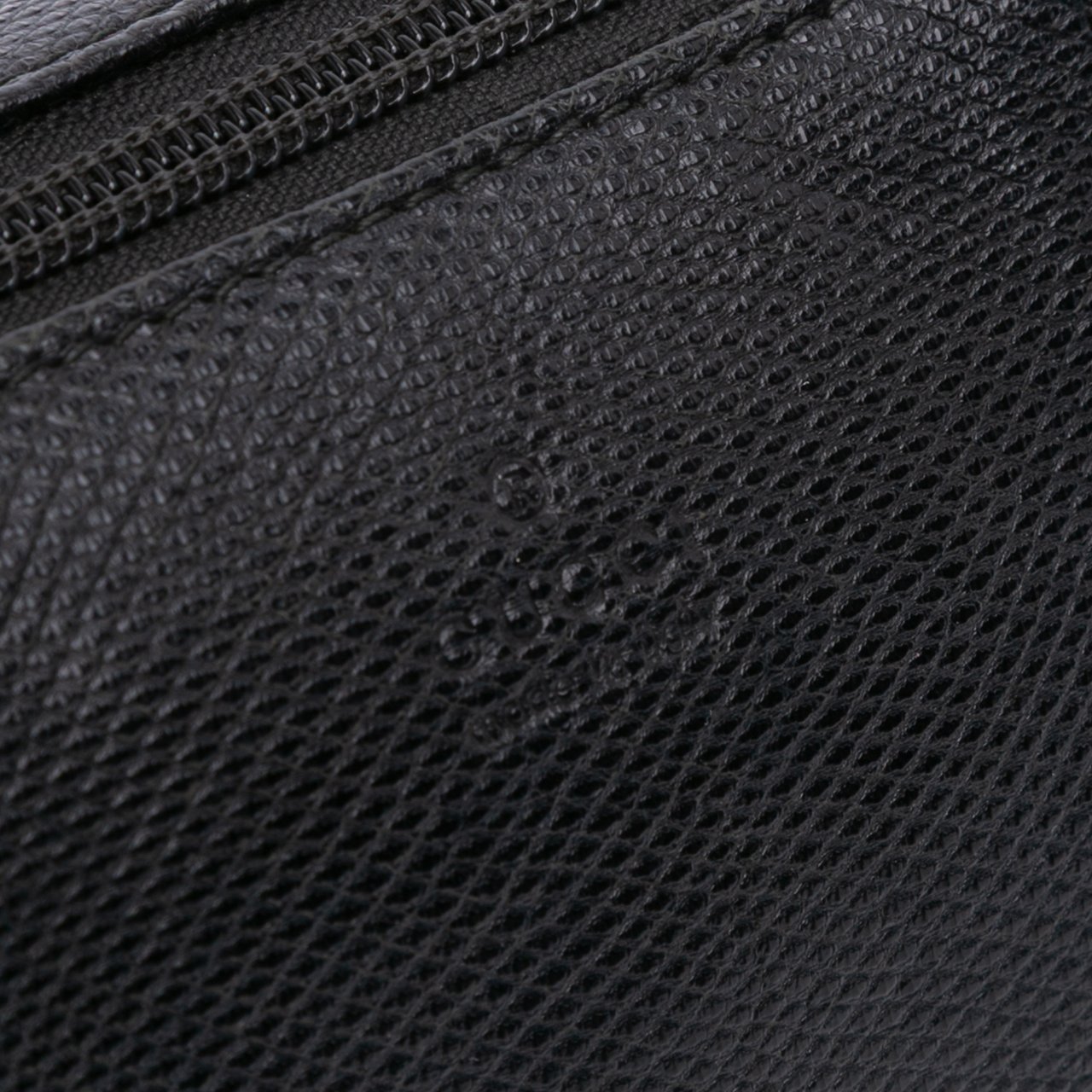 Gucci Lizard Embossed Calfskin Boat Zwart