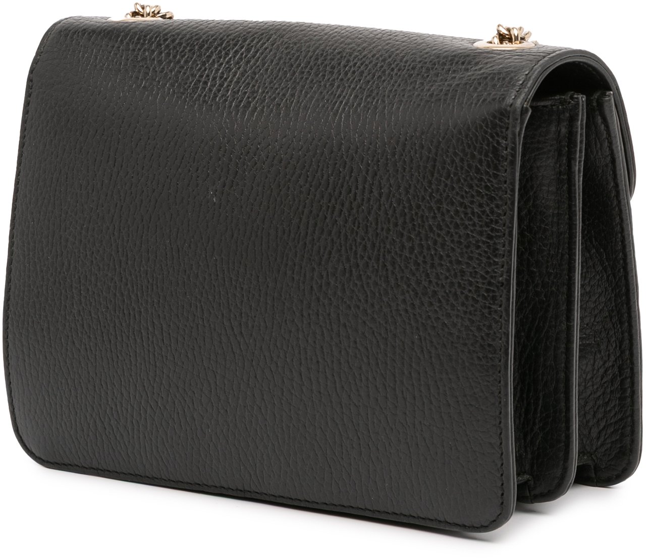 Gucci Small Dollar Calfskin Interlocking G Crossbody Zwart