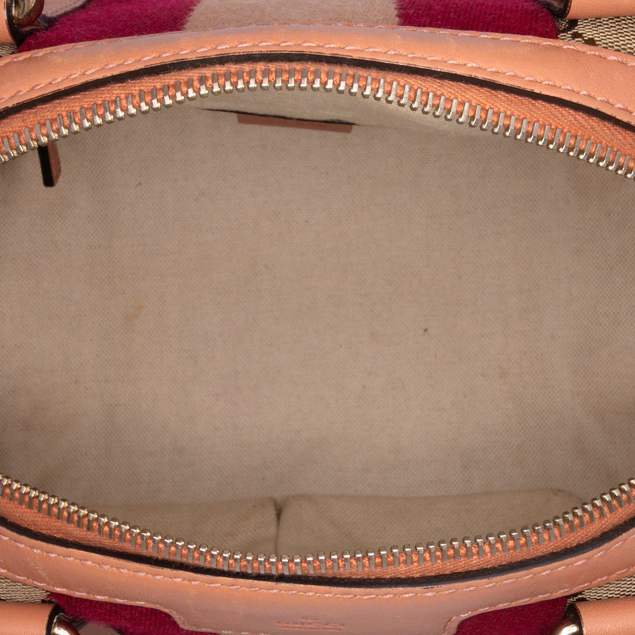 Gucci Small GG Canvas Web Joy Boston Bag Bruin