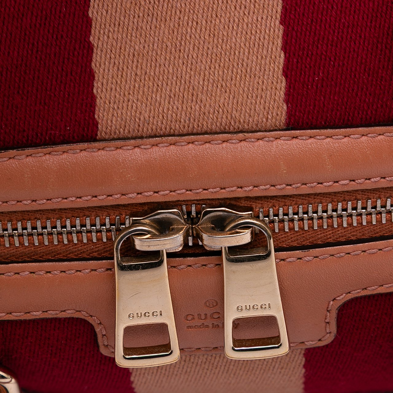 Gucci Small GG Canvas Web Joy Boston Bag Bruin
