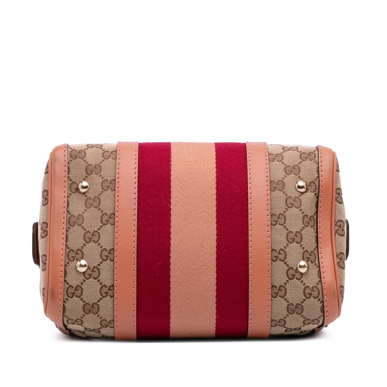 Gucci Small GG Canvas Web Joy Boston Bag Bruin
