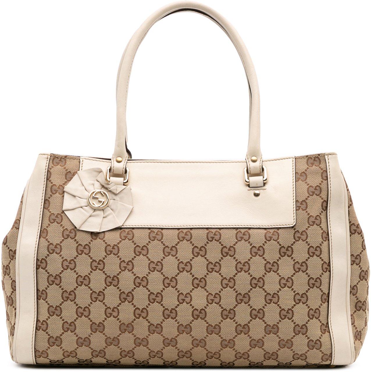 Gucci GG Canvas Trophy Tote Bruin