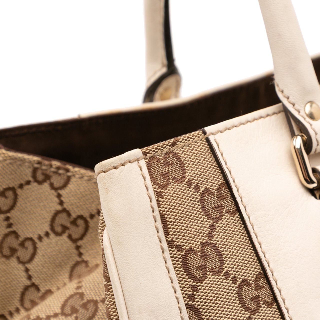 Gucci GG Canvas Trophy Tote Bruin