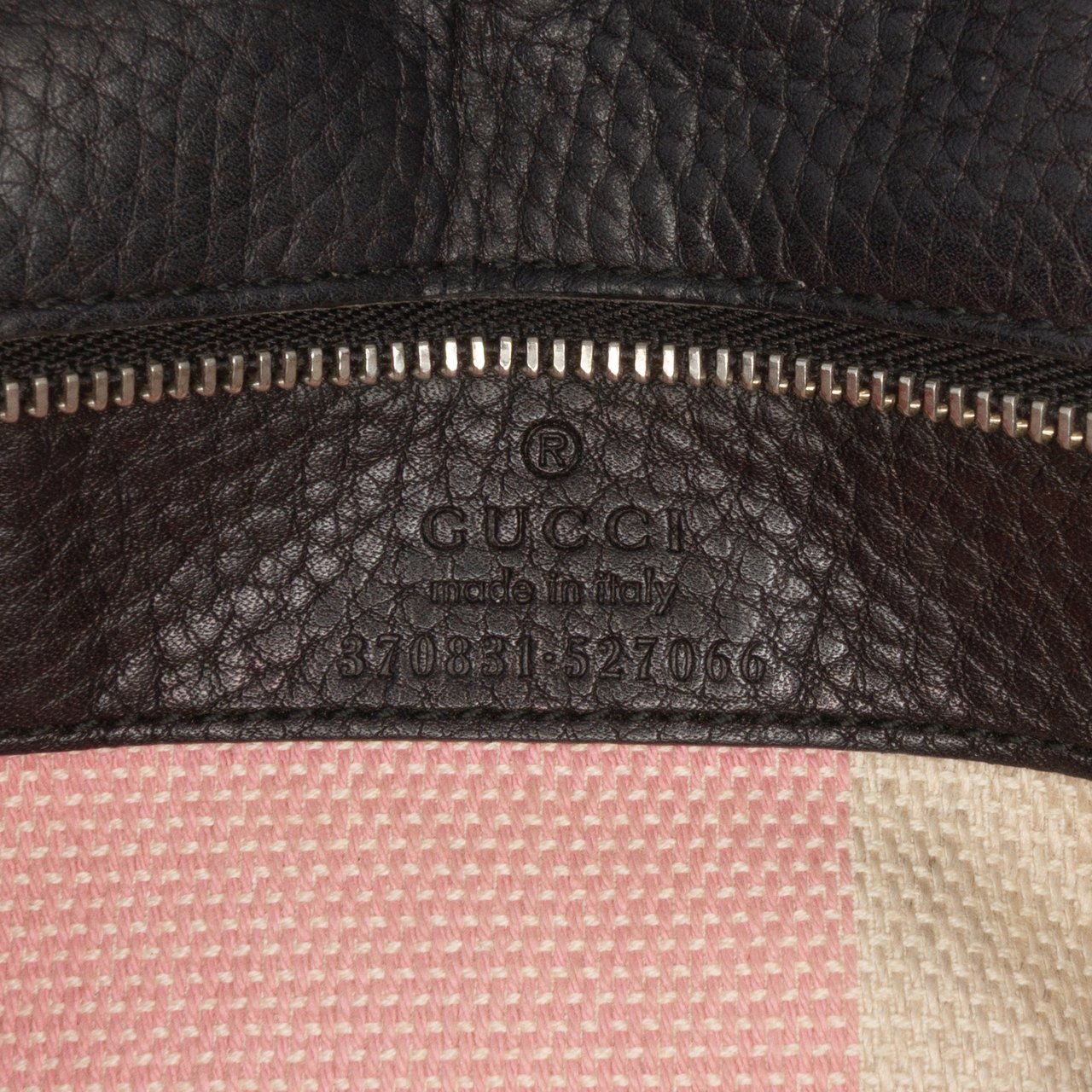 Gucci Small Leather Bamboo Daily Satchel Zwart