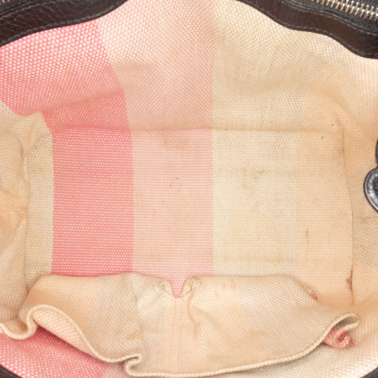 Gucci Small Leather Bamboo Daily Satchel Zwart