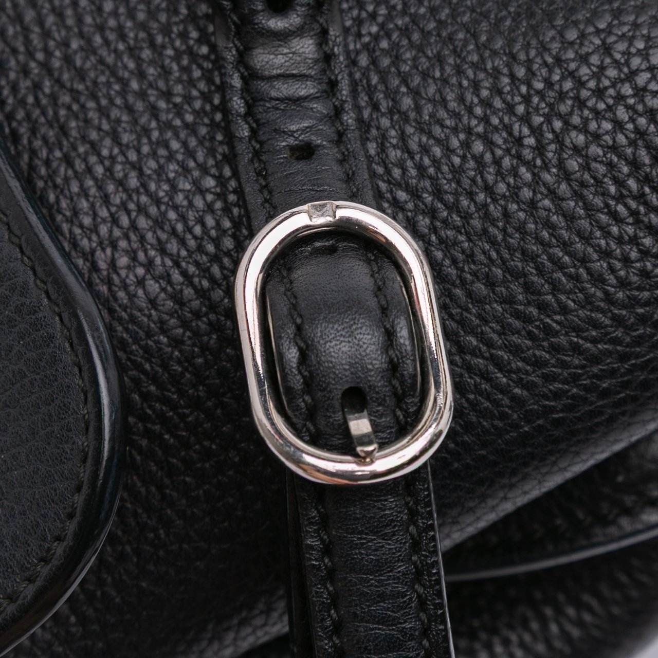 Gucci Small Leather Bamboo Daily Satchel Zwart