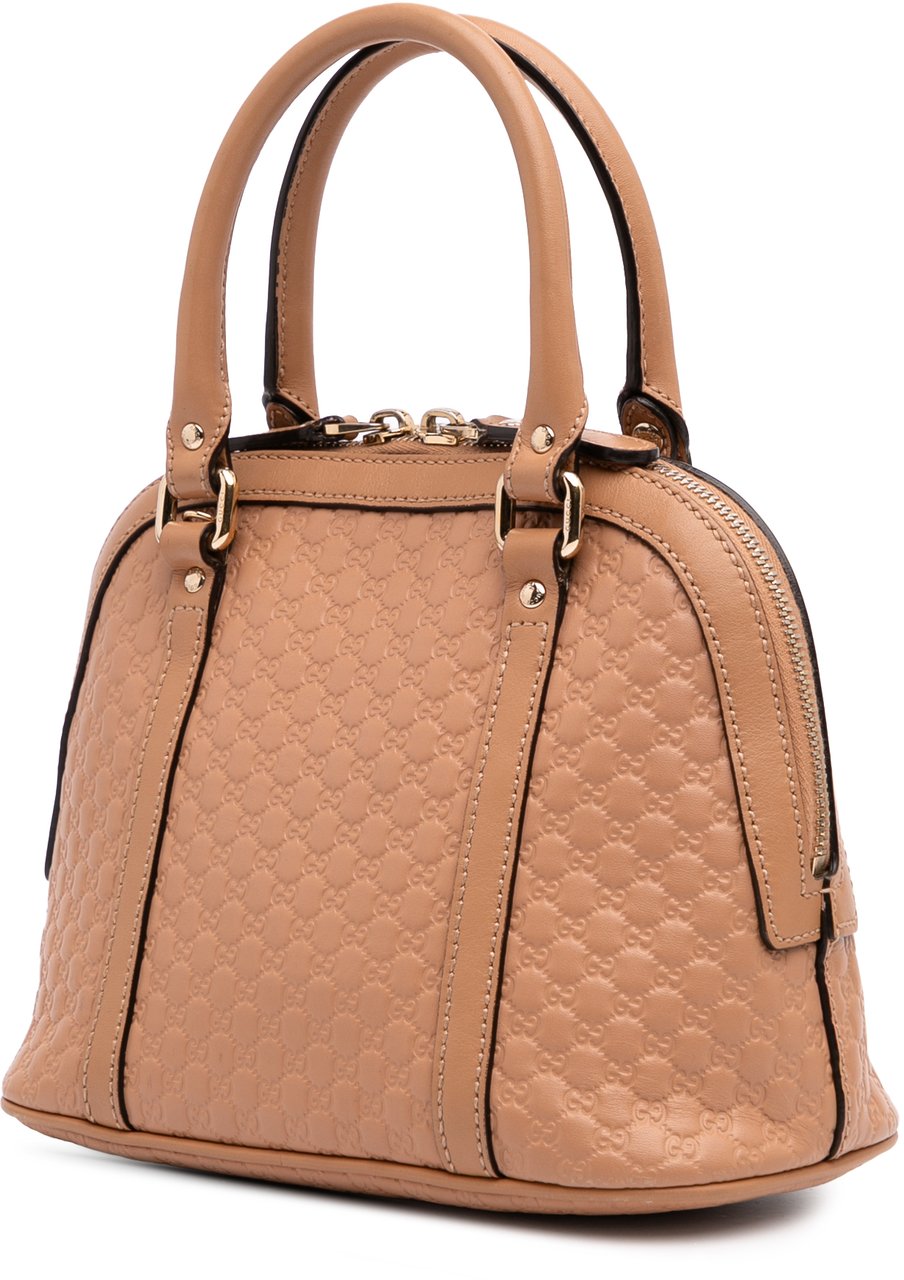 Gucci Mini Microguccissima Dome Satchel Bruin