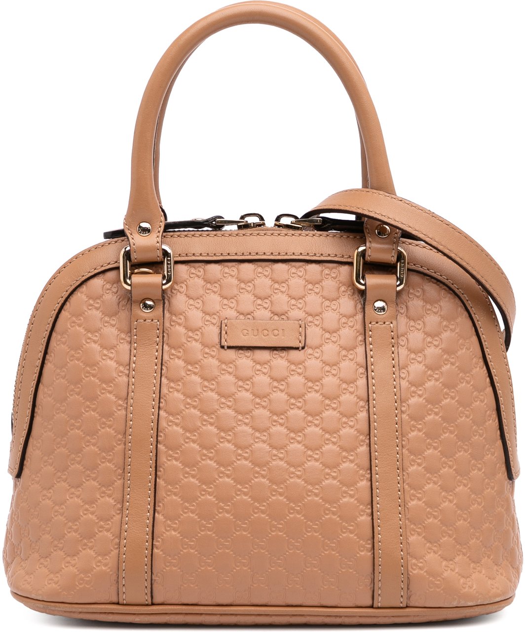 Gucci Mini Microguccissima Dome Satchel Bruin