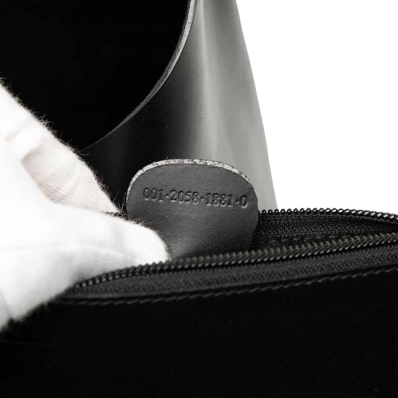 Gucci Leather Bamboo Shoulder Bag Zwart