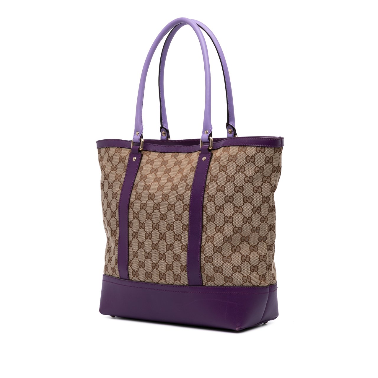 Gucci GG Canvas Tote Bruin