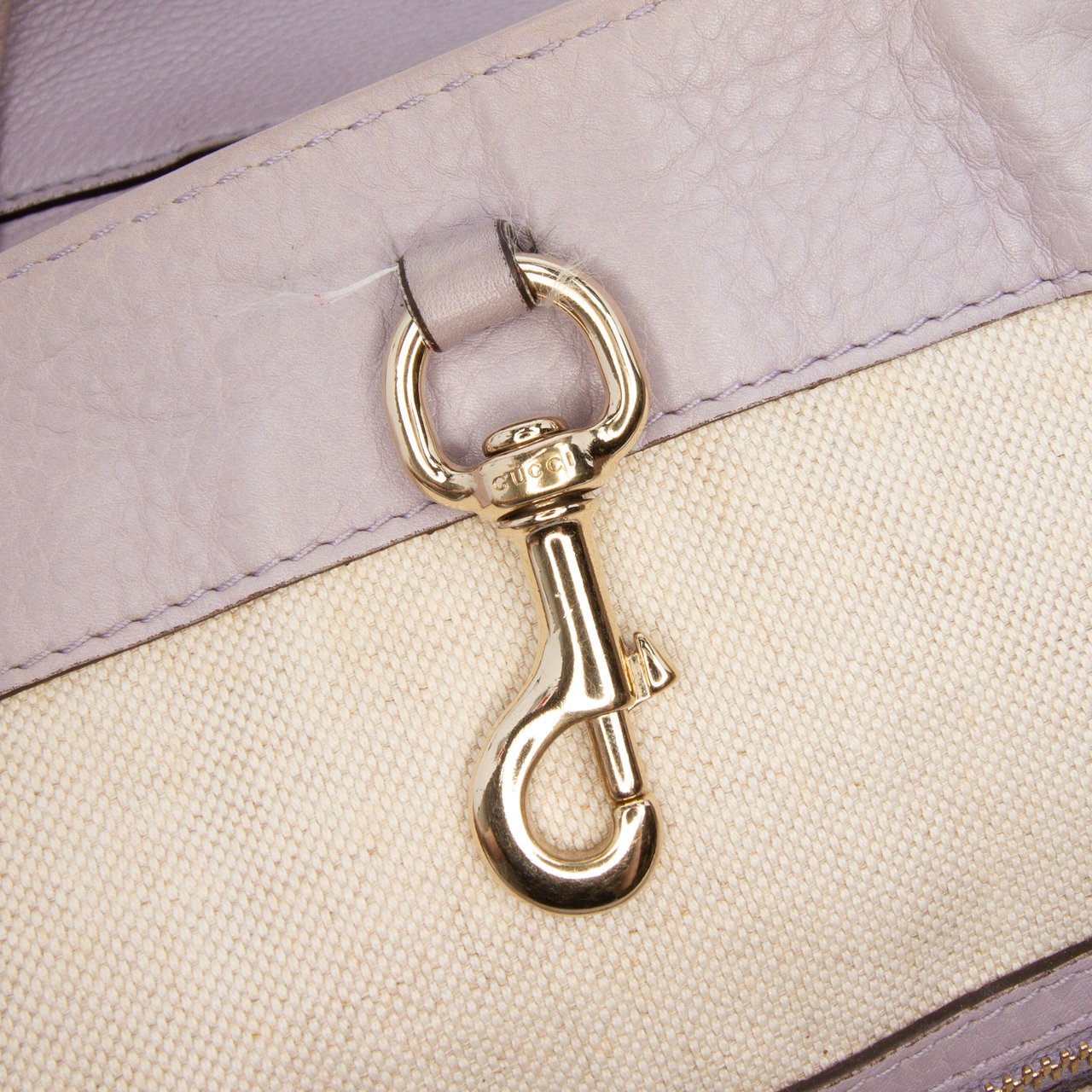 Gucci Large Pebbled Calfskin Sunset Tote Paars