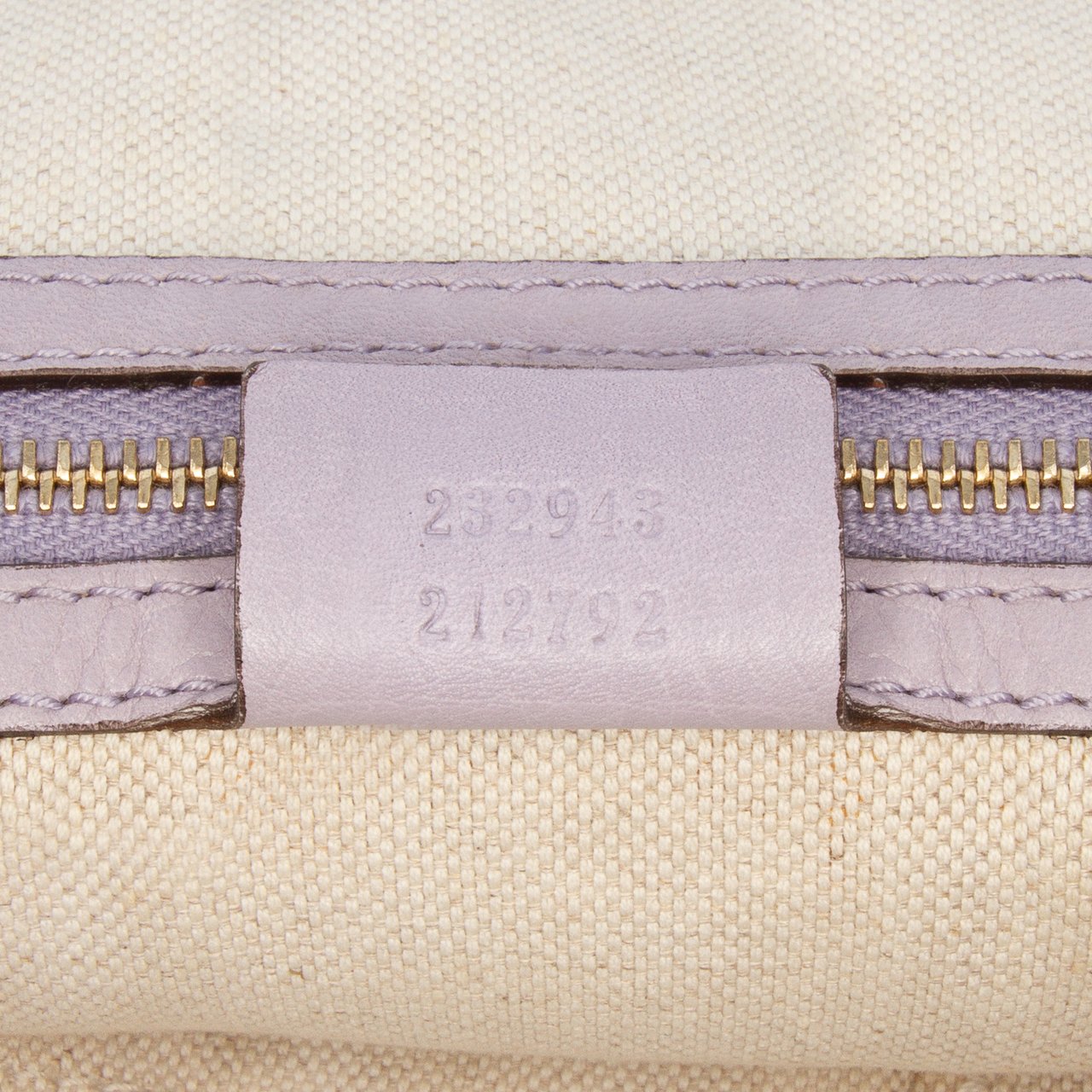 Gucci Large Pebbled Calfskin Sunset Tote Paars