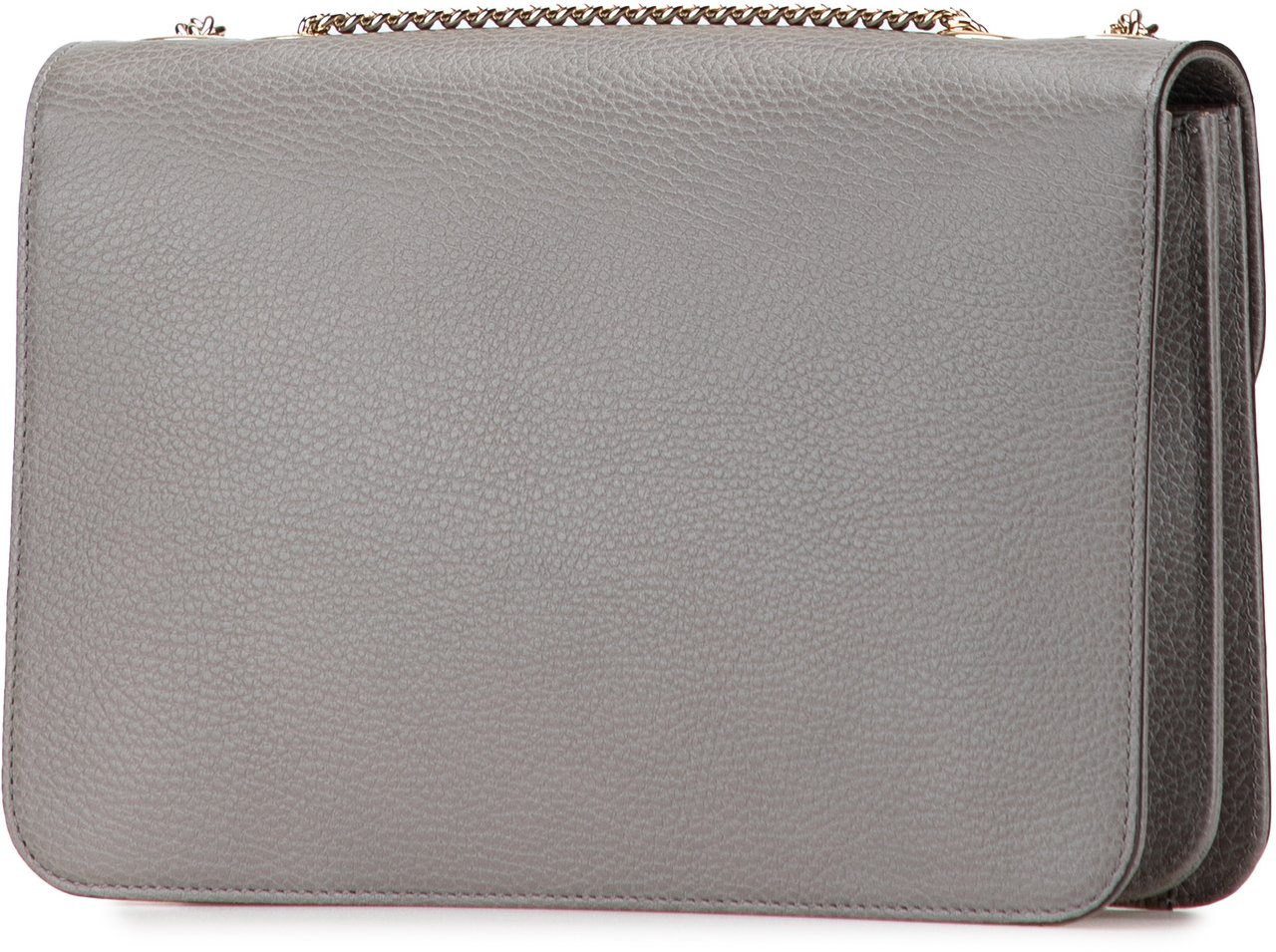 Gucci Medium Dollar Calfskin Interlocking G Crossbody Grijs