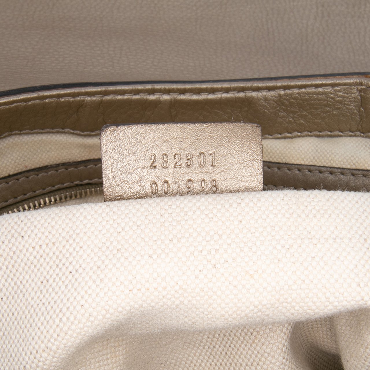 Gucci GG Canvas Bella Flap Satchel Bruin