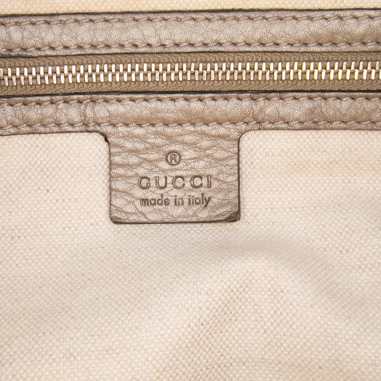 Gucci GG Canvas Bella Flap Satchel Bruin