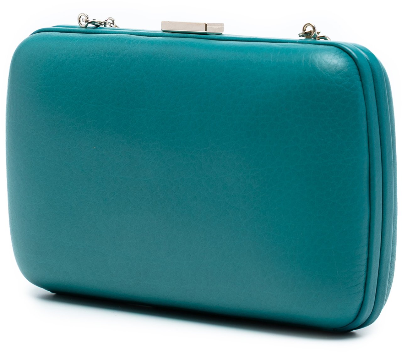 Gucci Leather Soho Clutch on Chain Blauw