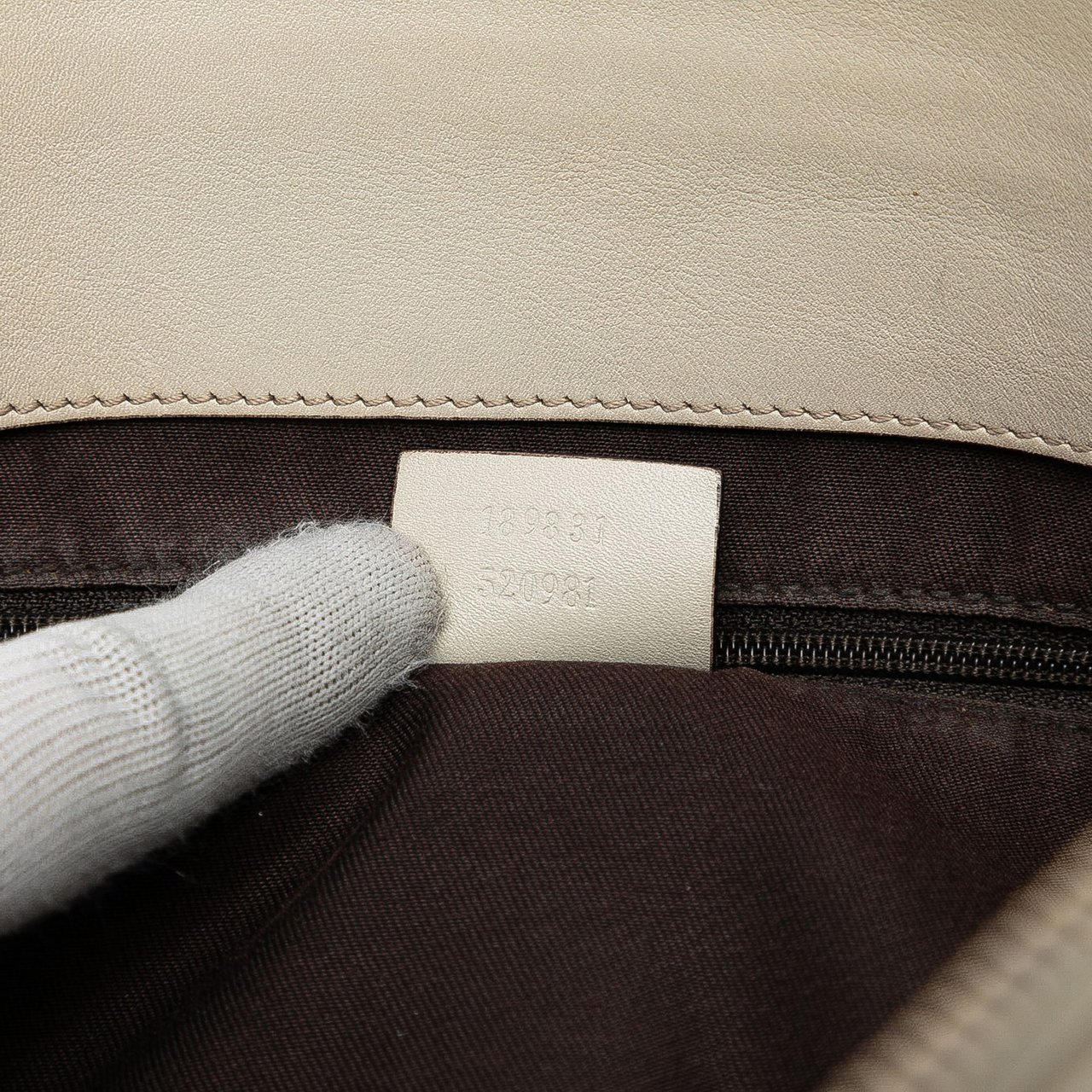 Gucci Guccissima Abbey D Ring Tote Wit