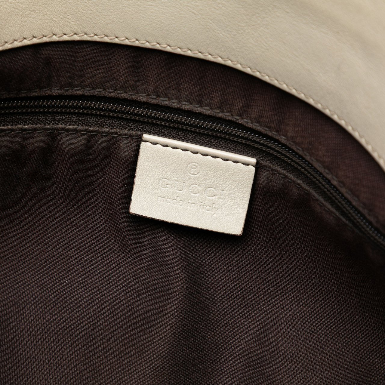 Gucci Guccissima Abbey D Ring Tote Wit