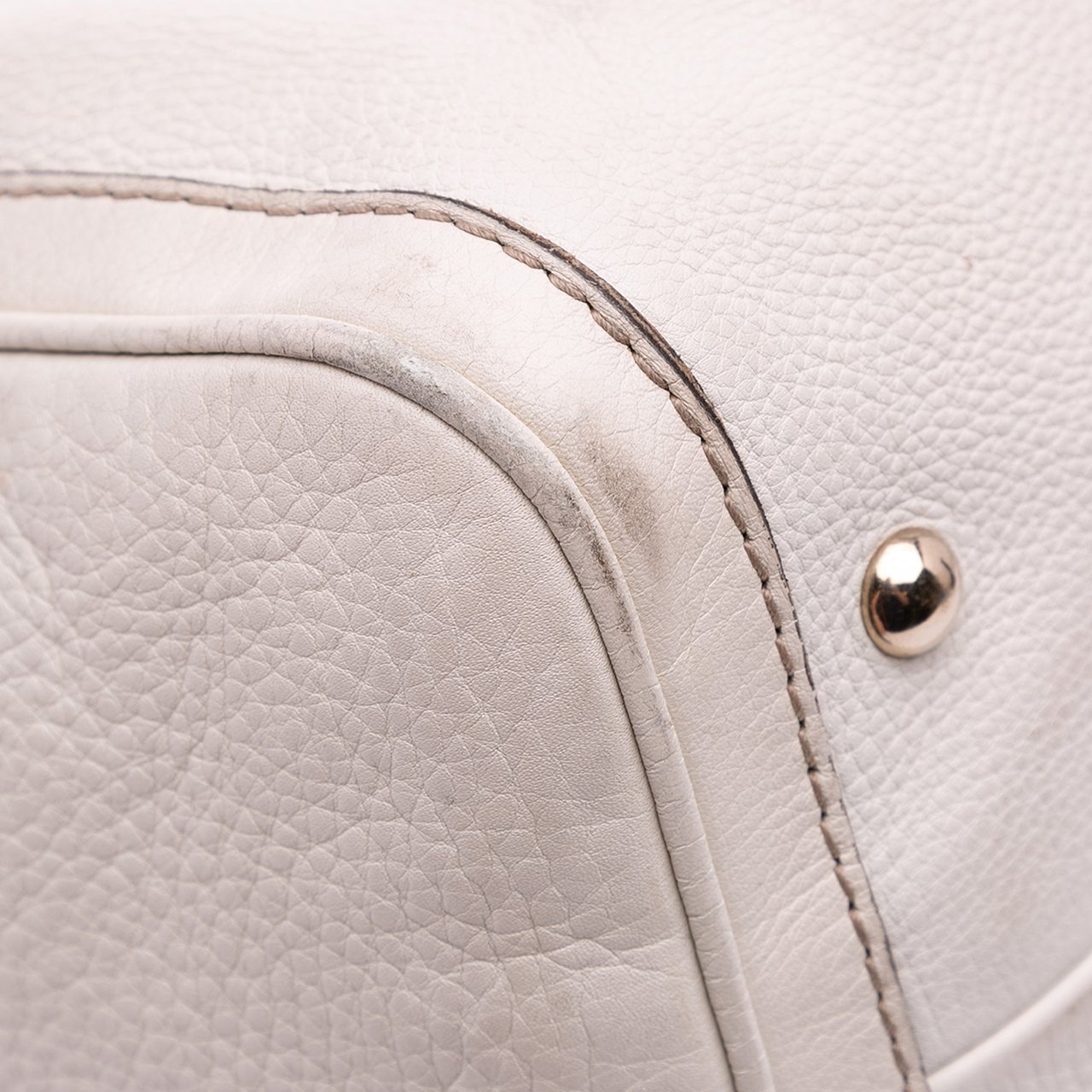 Gucci Medium Calfskin Web Joy Boston Bag Wit