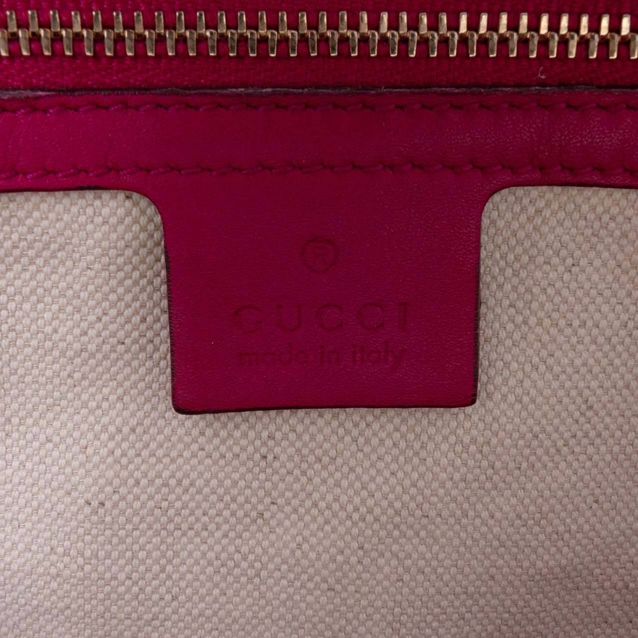 Gucci Medium Microguccissima Patent Nice Dome Satchel Roze