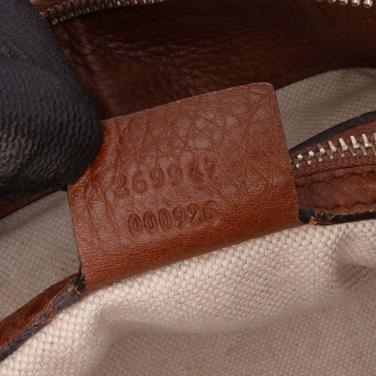Gucci Large GG Canvas Bella Tote Bruin