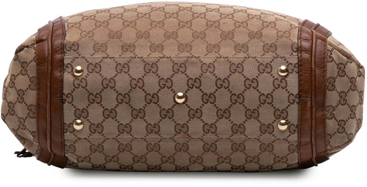 Gucci Large GG Canvas Bella Tote Bruin