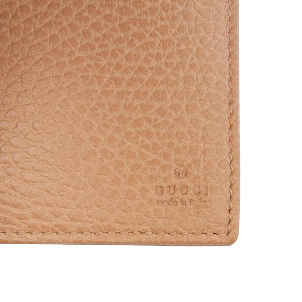 Gucci Dollar Calfskin Swing Wallet On Strap Bruin