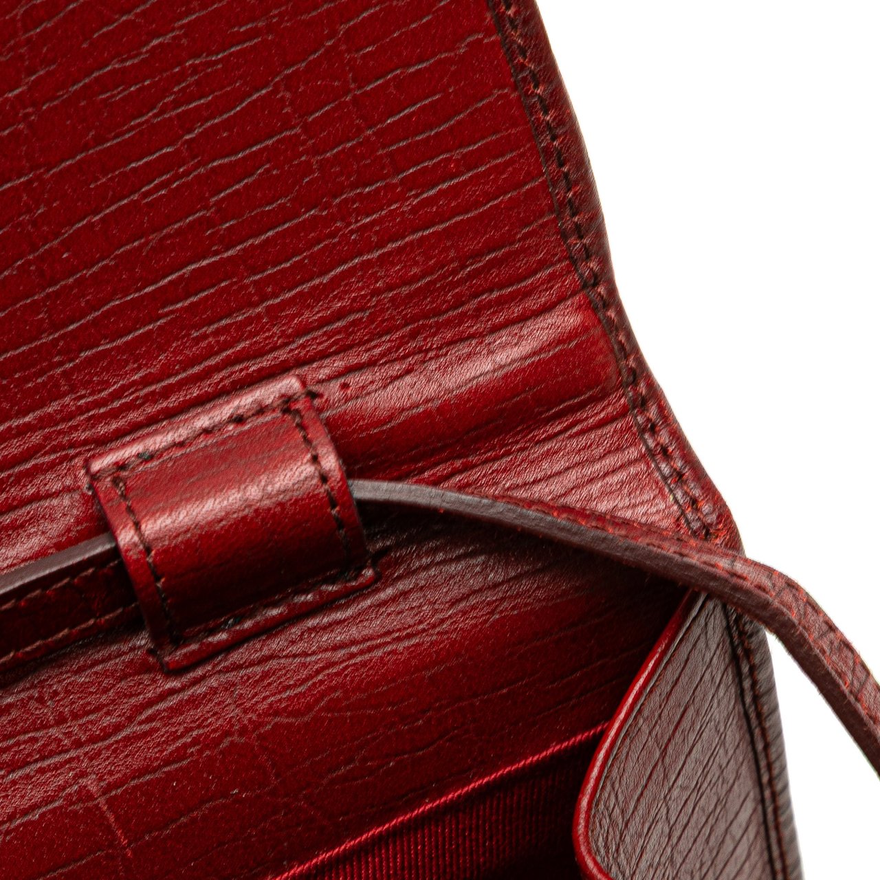 Gucci GG Canvas Bamboo Bar Crossbody Rood