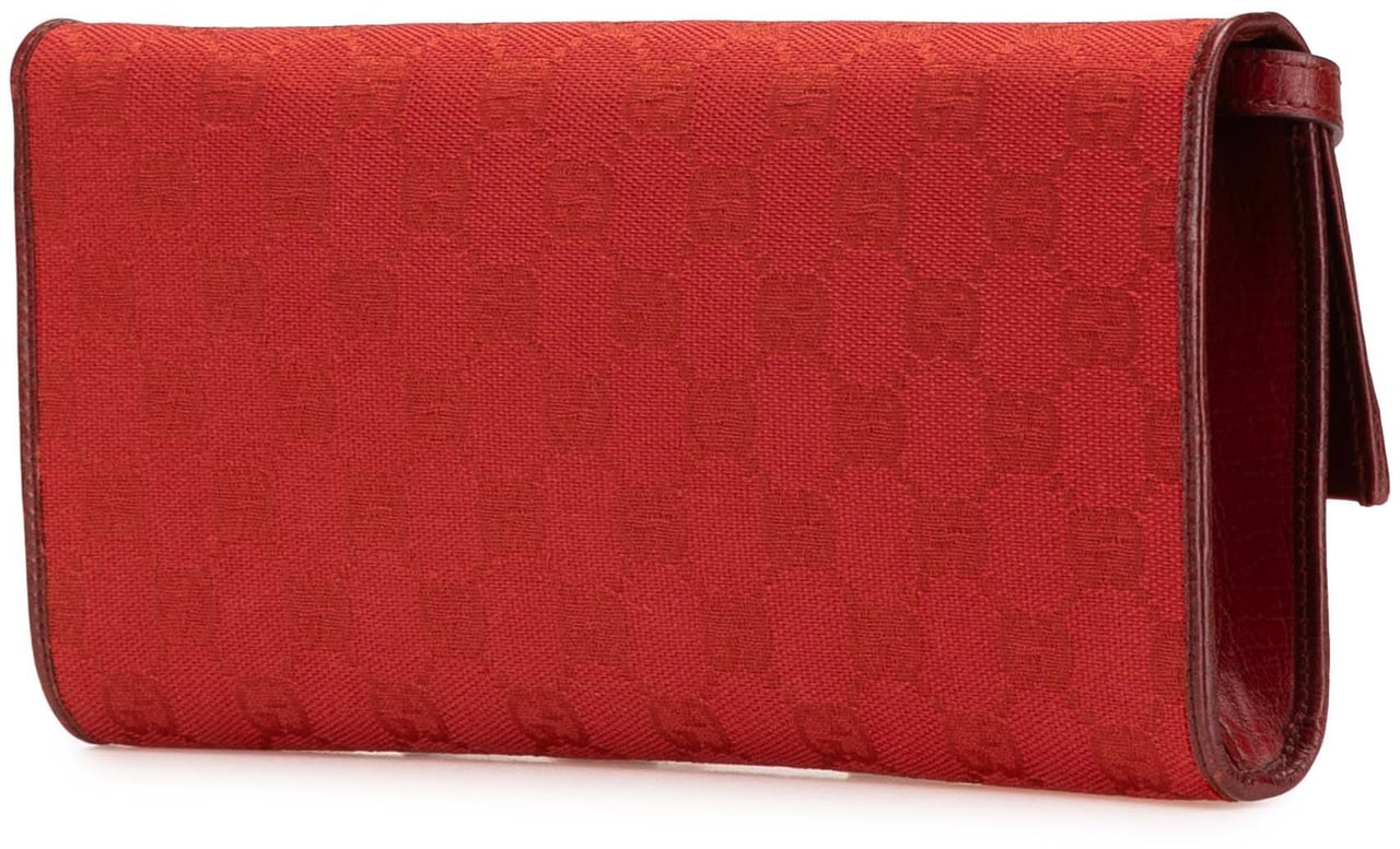 Gucci GG Canvas Bamboo Bar Crossbody Rood