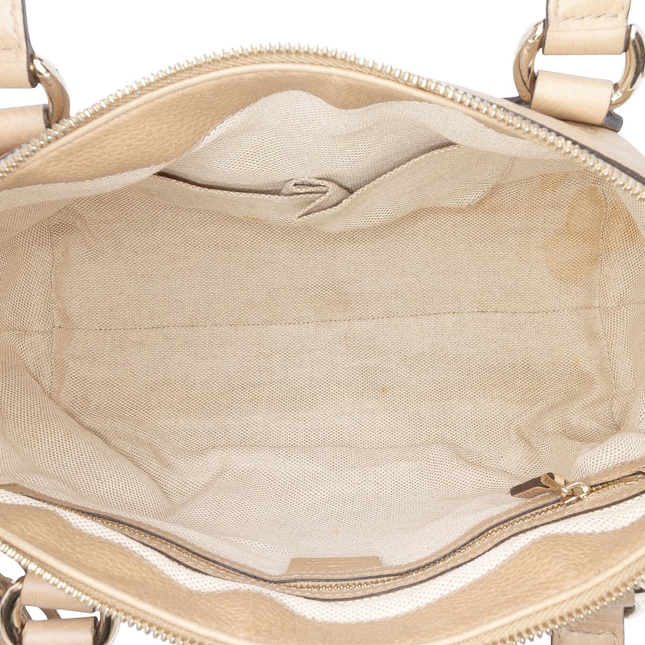 Gucci Small Leather Soho Working Satchel Bruin