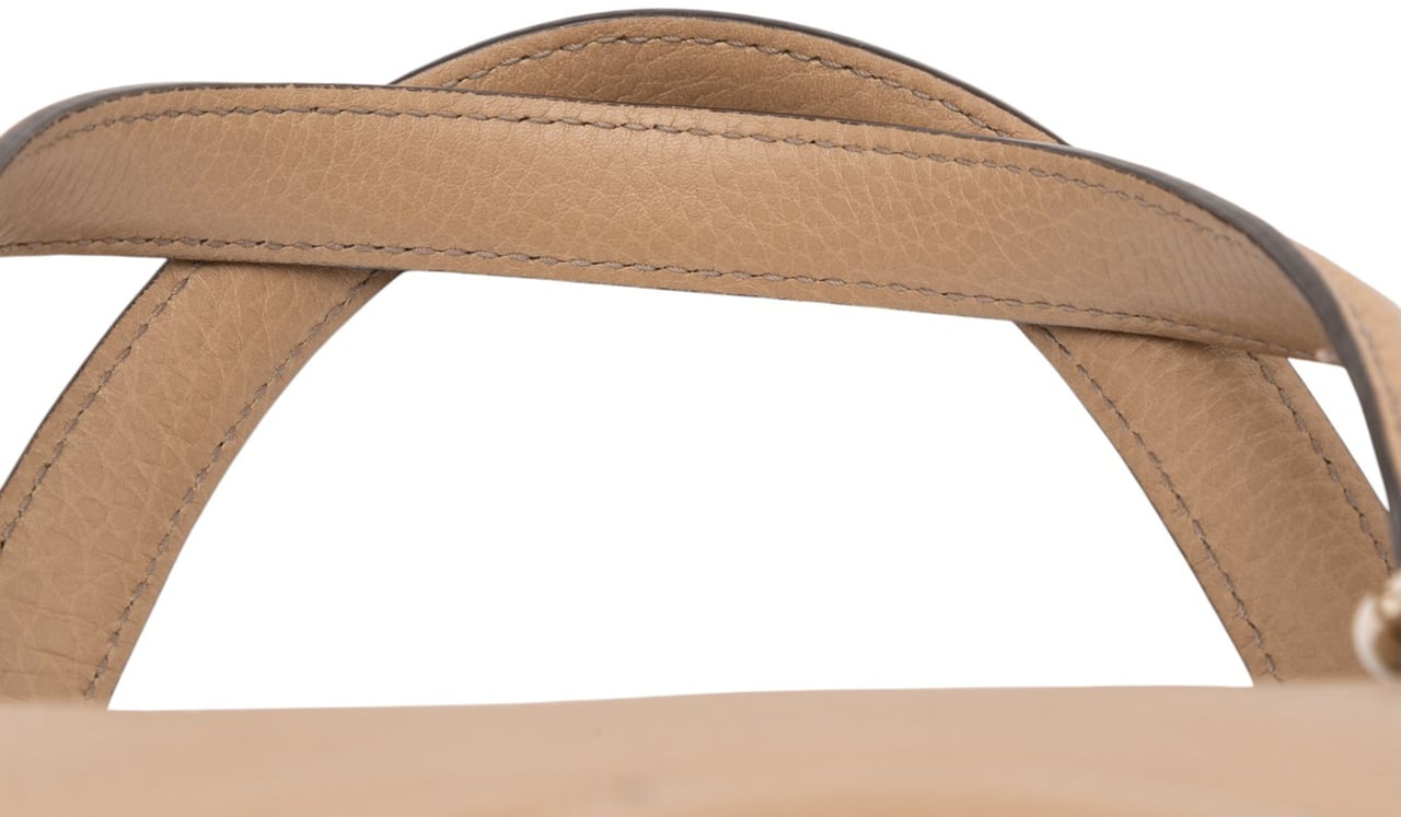 Gucci Small Leather Soho Working Satchel Bruin